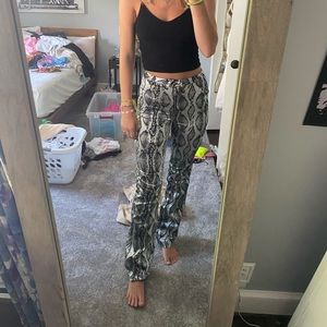 Snakeskin pants